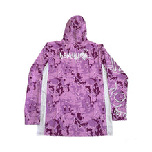 Load image into Gallery viewer, Benditto UV Rashguard Longsleeve Hooded / Face Mask (purple)
