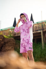 Load image into Gallery viewer, Benditto UV Rashguard Longsleeve Hooded / Face Mask (purple)

