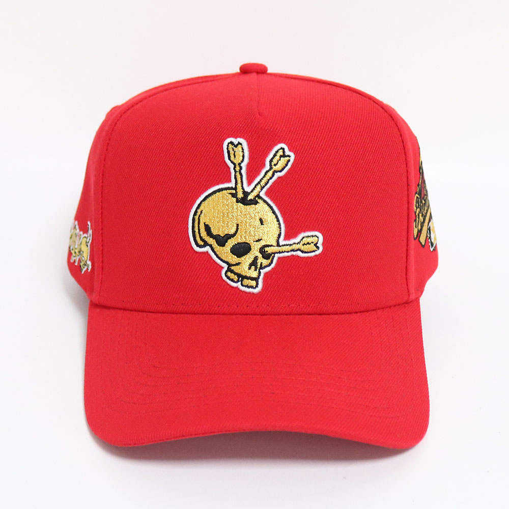 Benditto Hat (Red & Gold)