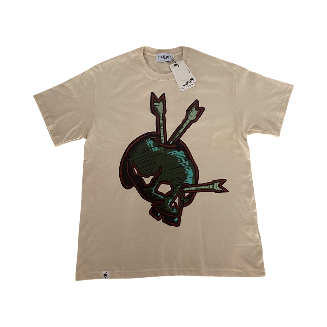 Skull Patch T-shirt (beige)