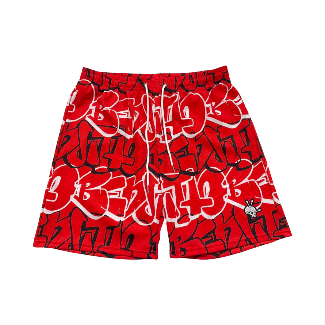 BENDITTO GRAFFITI SHORT (Red)