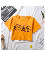 Load image into Gallery viewer, Benditto Women Cropped Tee.
