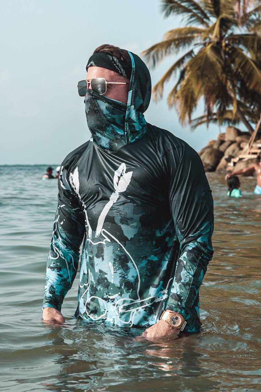 Benditto UV Rashguard Longsleeve Hooded / Face Mask