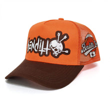 Load image into Gallery viewer, Benditto Trucker Hat (brown / orange)
