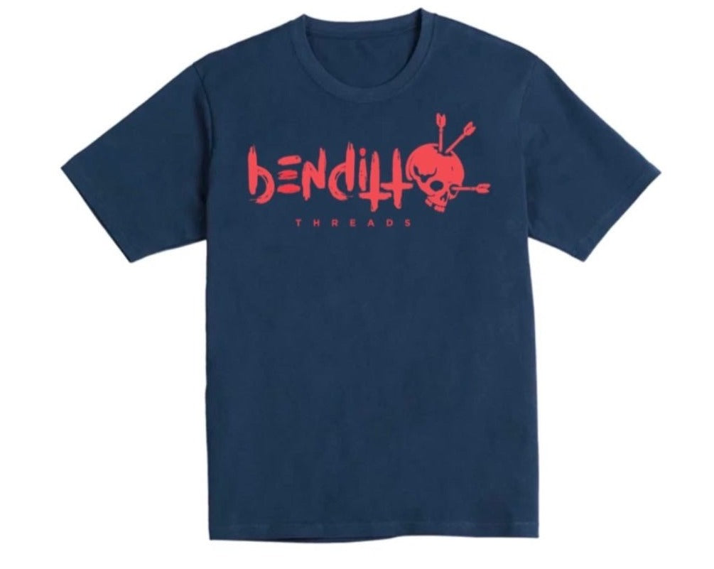 Benditto Logo Tee (navy / rose)